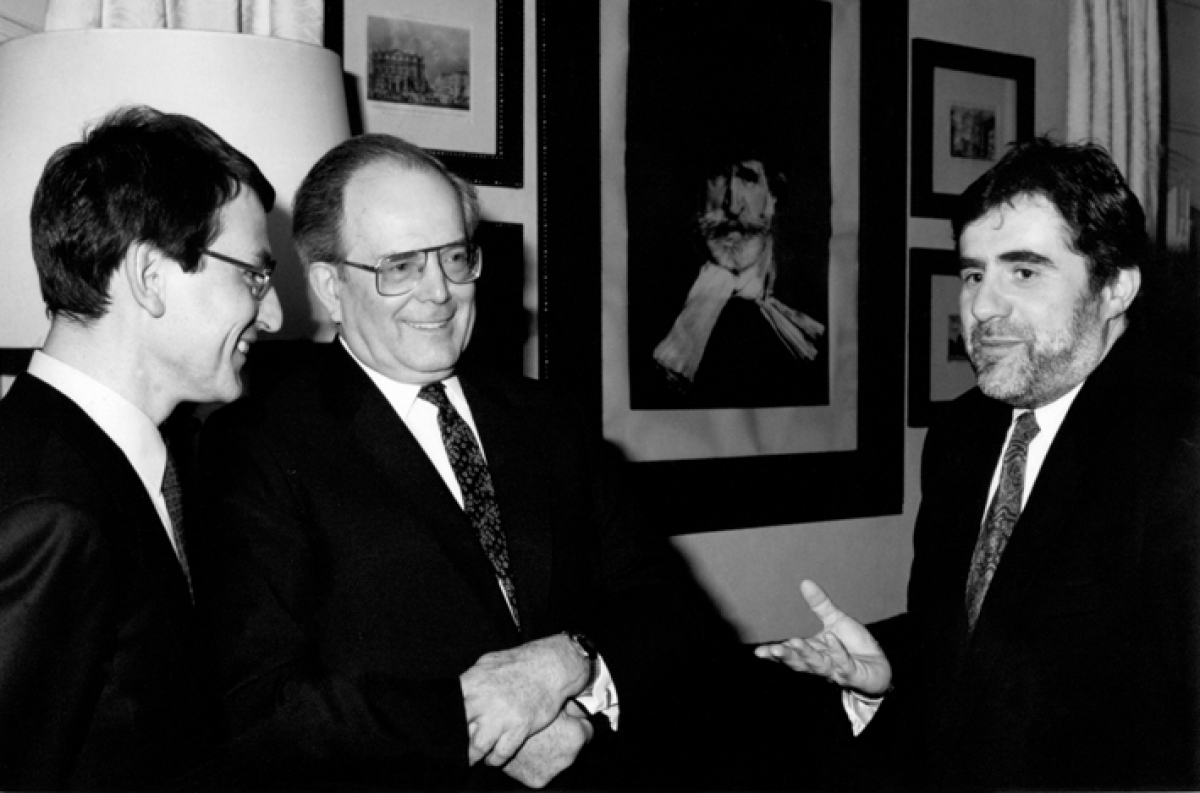 Wolfgang Sawallisch con Sergio Sablich e Angelo Foletto 13.02.90