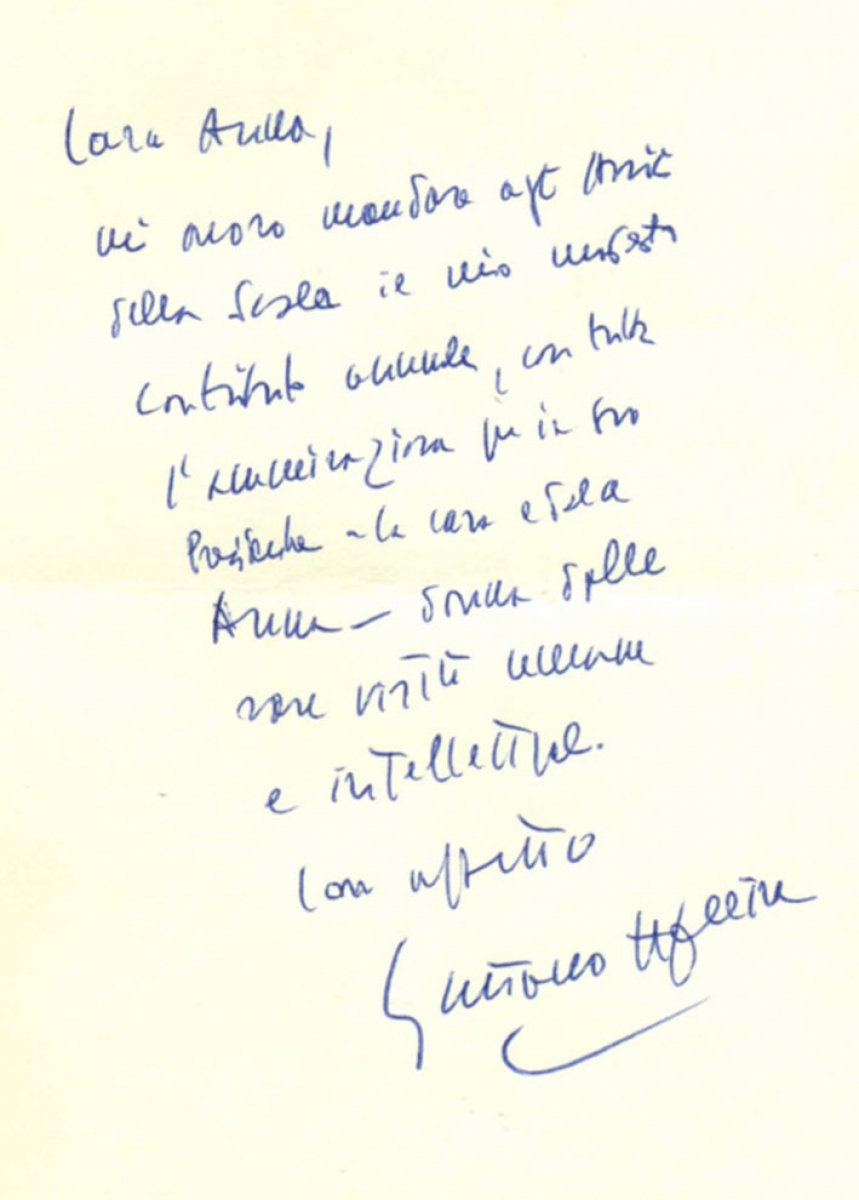 F23L276 – biglietto autografo Afeltra
