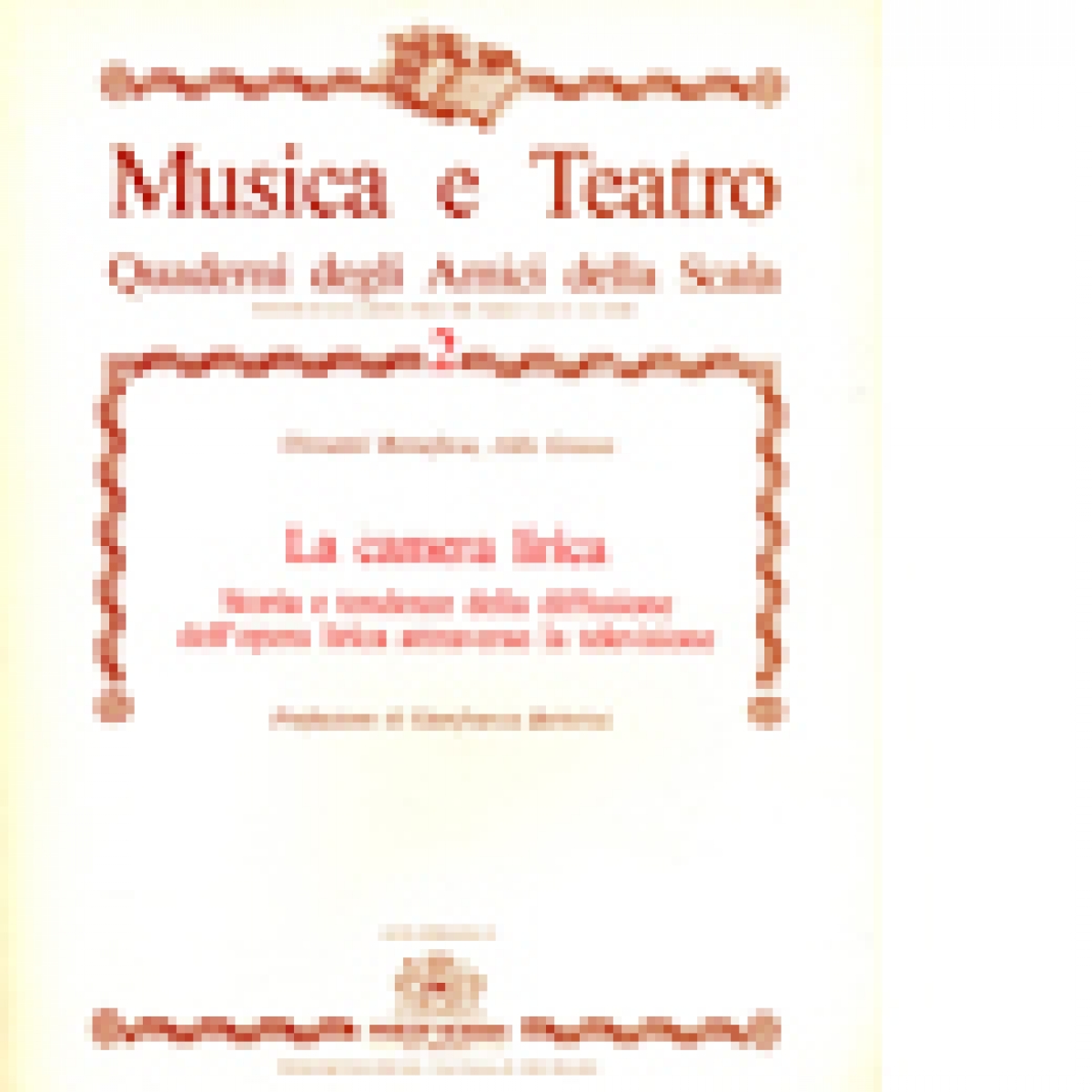Copertina di Musica e Teatro