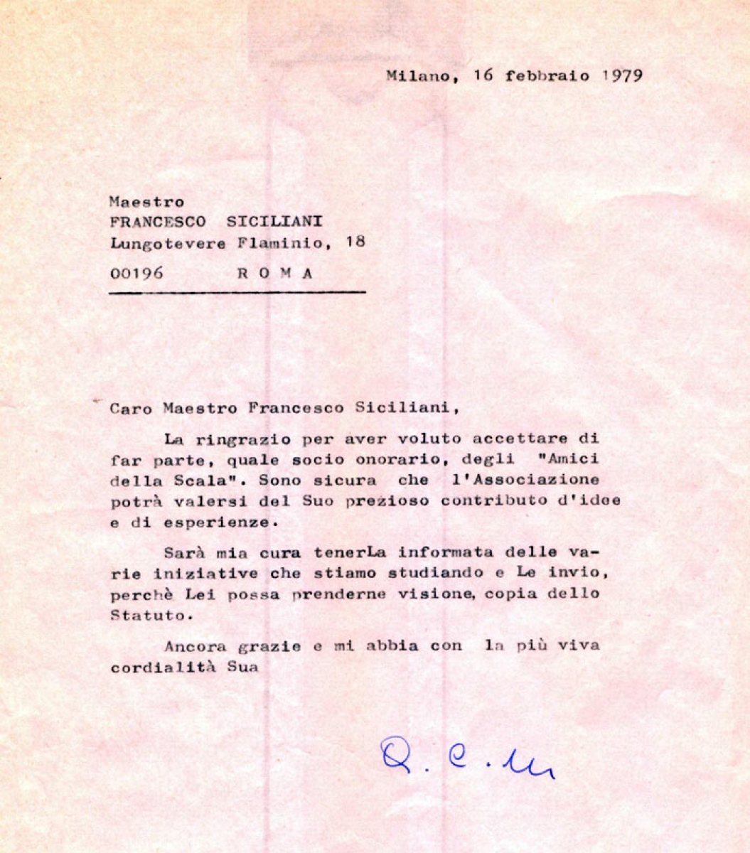 Lettera a Siciliani Francesco