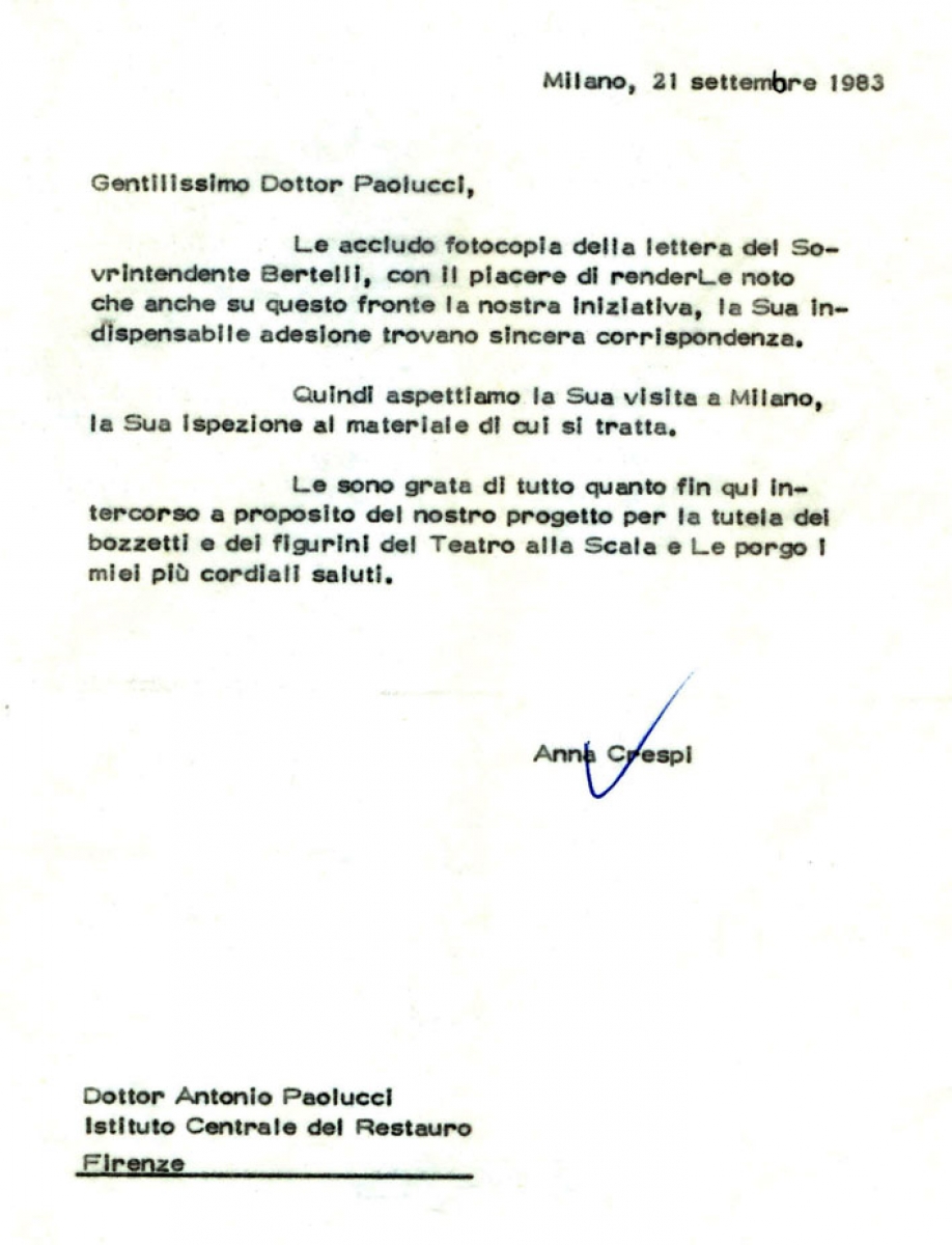 Lettera Paolucci