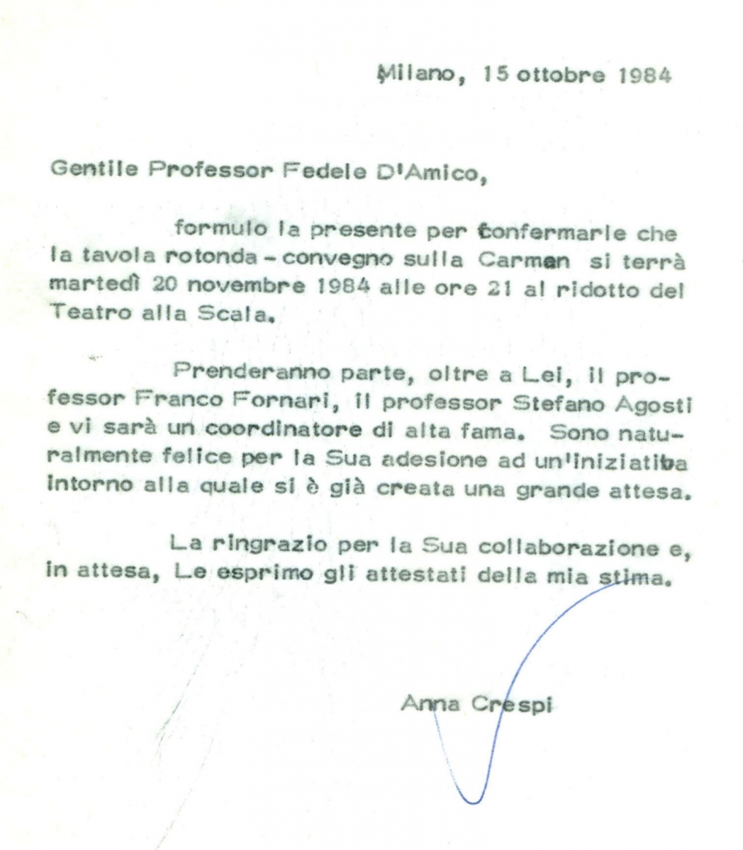 Corrispondenza Fedele d’Amico