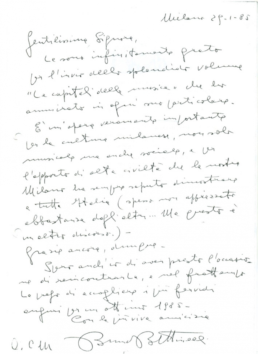 F8L110 – lettera autografa Bettinelli