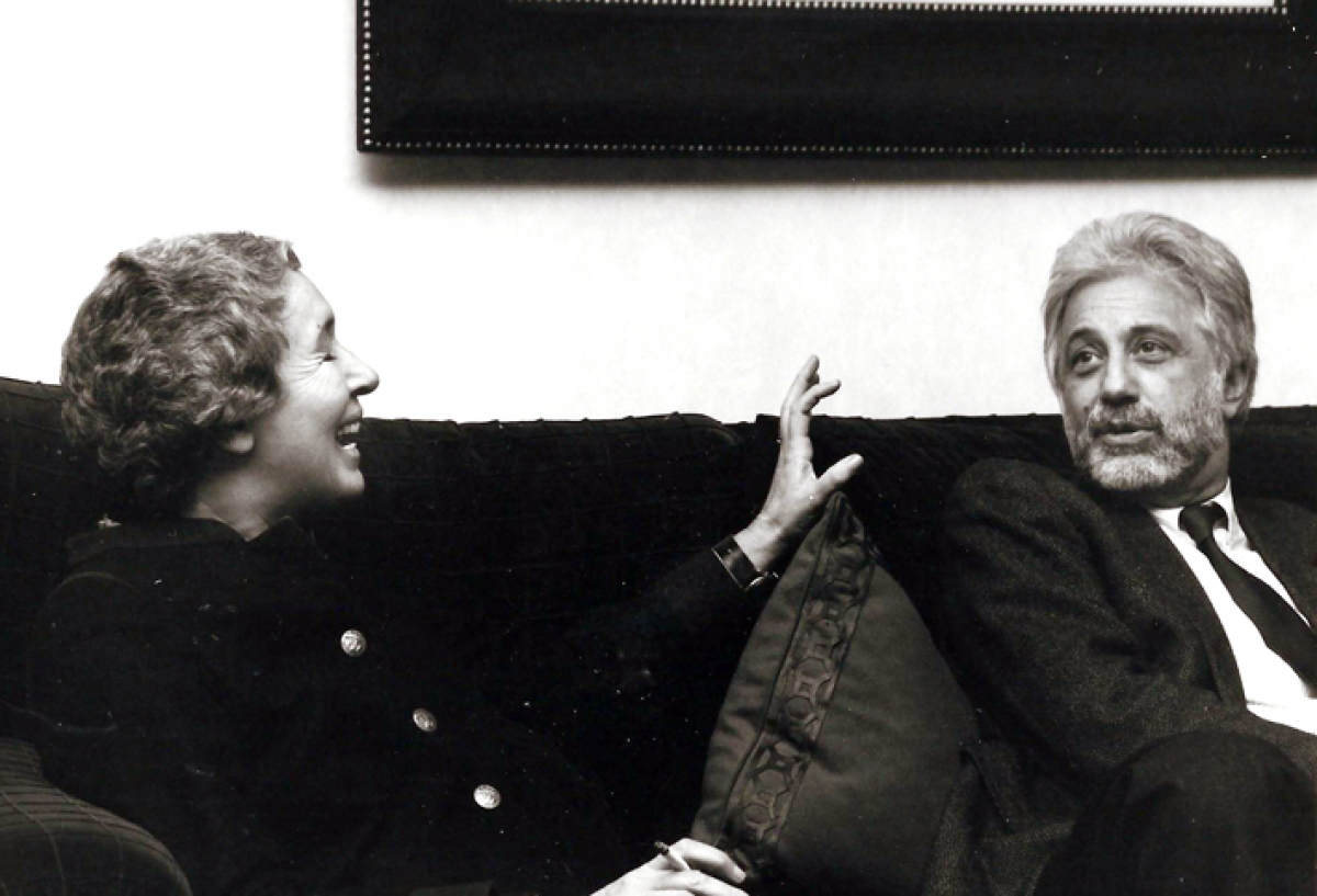 Gae Aulenti e Luca Ronconi 18.11.85)