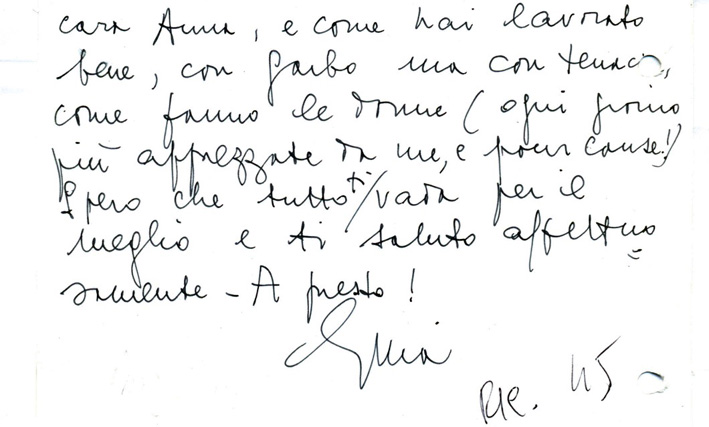 Corrispondenza Lagorio