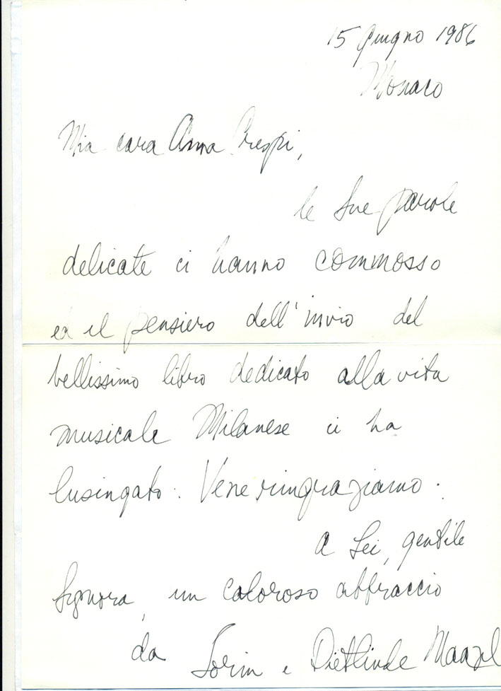 Corrispondenza Maazel