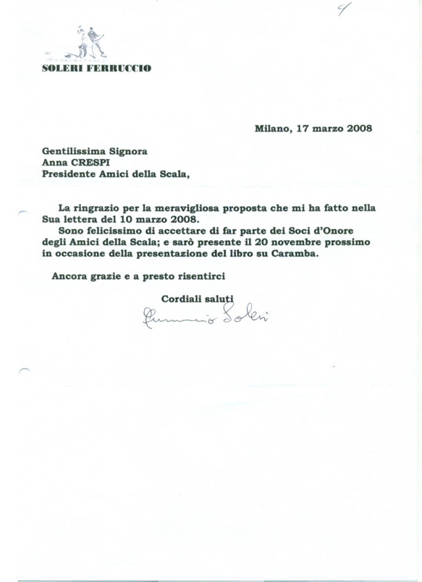 SOLERI SOCIO ONORARIO