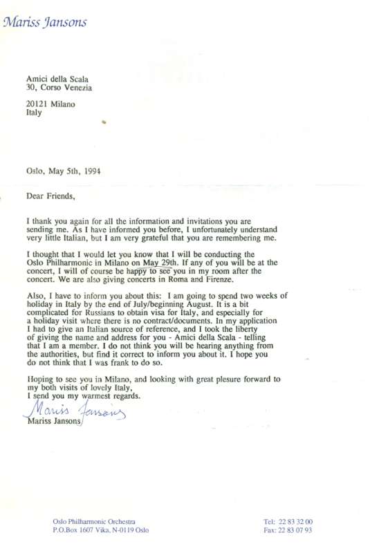Lettera Mariss Jansons-800