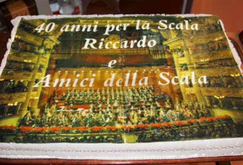 Torta per il M° Chailly e gli Amici della Scala